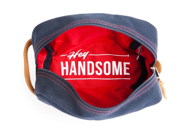 <a
href="
http://oneman.co.nz/product/hey-handsome-shaving-kit-bag-navy/" target="_blank"><u>OneMan</u></a> shaving kit bag $85.