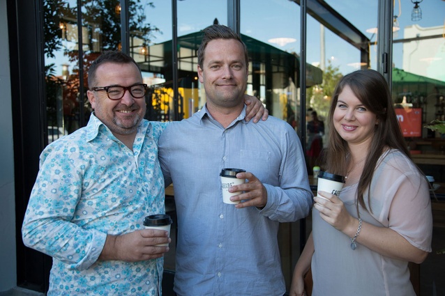 Adrian McNaught, Will Taylor and Rachel Dawkins of Matter are collaborating with Resene for Urbis Designday 2013.