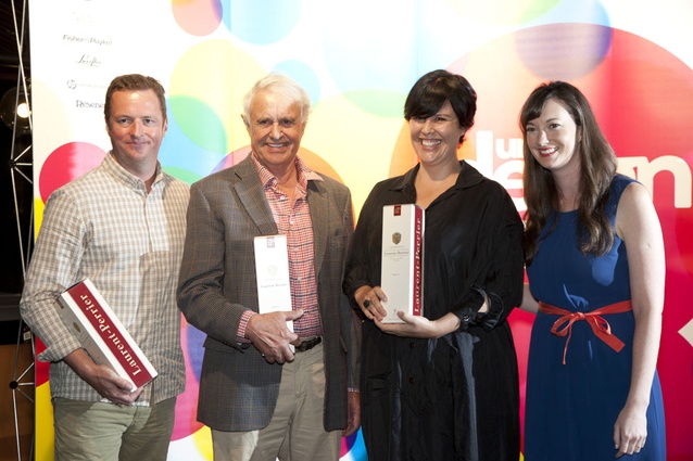 Paul Dowie, Douglas Snelling and Rebecca Snelling of the Douglas + Bec/Workroom Design family.