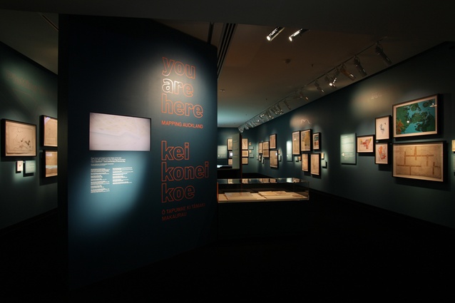 Installation Design Finalist: You are Here: Mapping Auckland by Kathy Waghorn, Cris De Groot and Auckland War Memorial Museum.