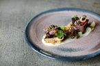 On a plate