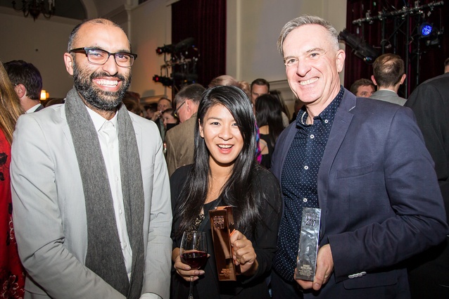 Sarosh Mulla, Liz Tjahjana (PAC studio), with Dr Charles Walker (Future Islands).
